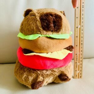 Cute Hamburg Capybara Plush Pillows Soft Capybara Stuffed Capybara Plushie NEW